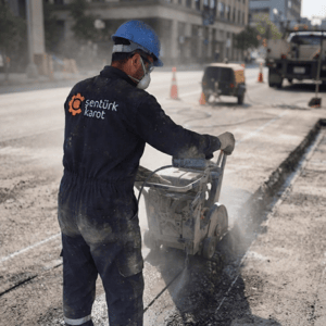 Sarıyer Bahçeköy Yeniköy Asfalt Kesme çalışması