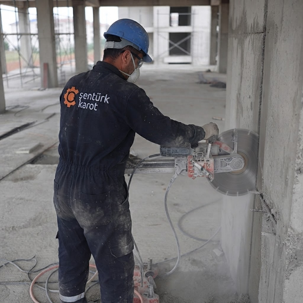 Sarıyer Duvar Kesme çalışması